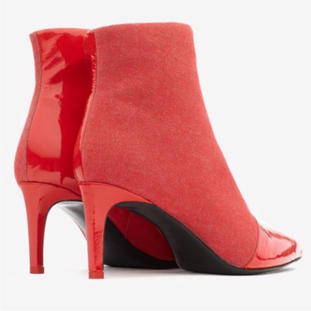 Rag & Bone Red Ankle Boots with Modern Silhouette
